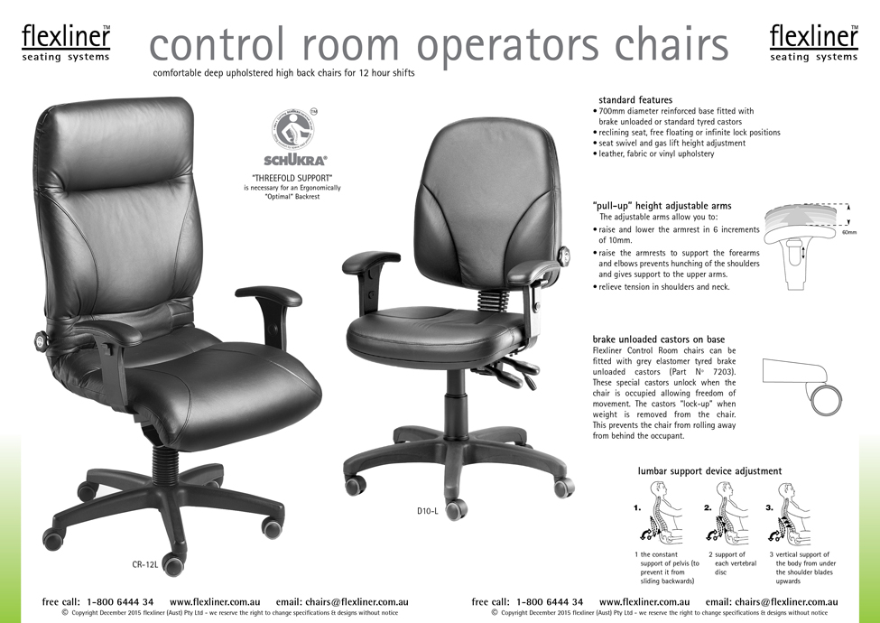 Control Room Operators Chairs Seating For Workplaces Flexliner